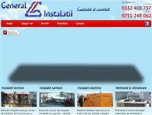 Tablet Screenshot of generalinstalatii.ro